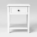 Traditional Side Table with Storage Drawer Classic White - Room Essentials™ (Assembly Required)