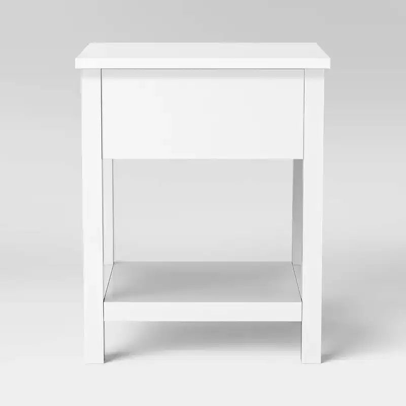 Tavolino tradizionale con cassetto portaoggetti bianco classico - Room Essentials™ (montaggio richiesto)