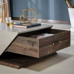 HOMES: Inside + Out Tavolino Antero con piano sollevabile Quercia Riciclata: Stile Industriale, Vano Contenitore, MDF