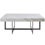 Set 3 tavolini da caffè contemporanei Rohde con cassetti, grigio/metallo color gomma - miBasics