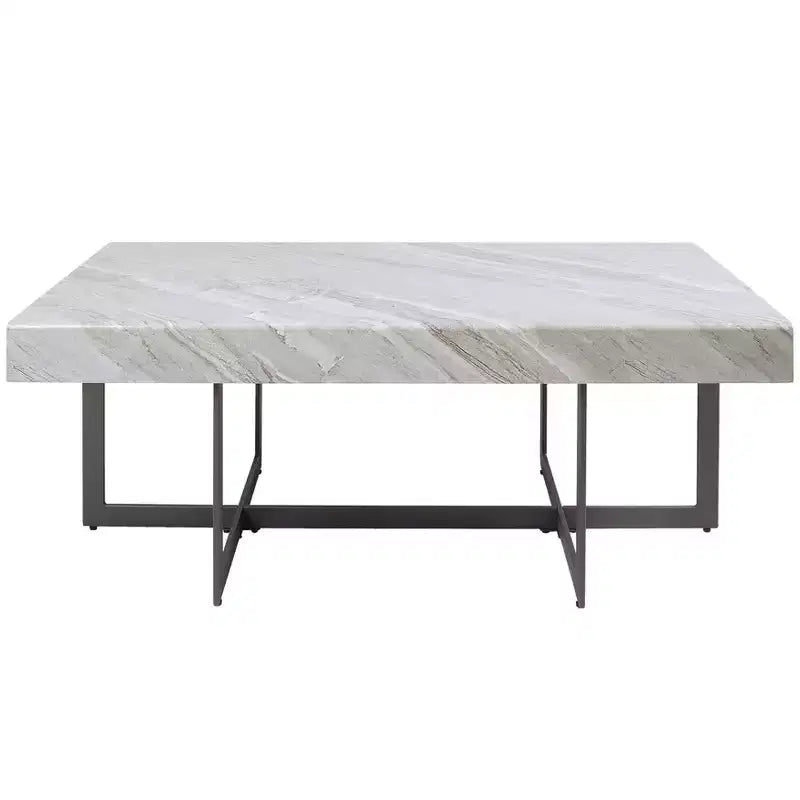 Set 3 tavolini da caffè contemporanei Rohde con cassetti, grigio/metallo color gomma - miBasics