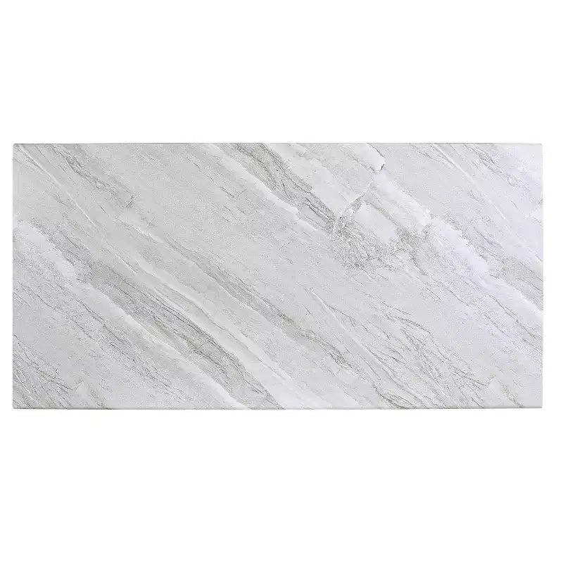 Set 3 tavolini da caffè contemporanei Rohde con cassetti, grigio/metallo color gomma - miBasics