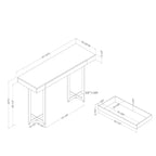 Set 3 tavolini da caffè contemporanei Rohde con cassetti, grigio/metallo color gomma - miBasics