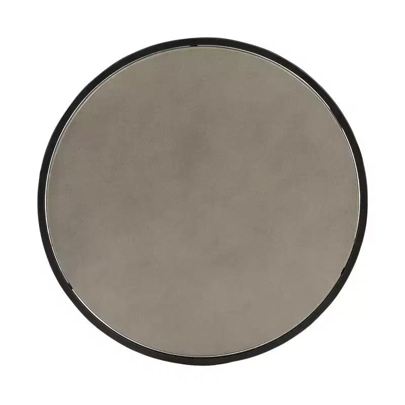 Set di 2 tavolini da caffè sovrapponibili Rina in calcestruzzo/metallo Grigio/Nero - Armen Living: Design moderno con gambe a U per il soggiorno