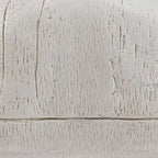Weldon The Whale Tavolino da divano intagliato in legno e con piano in vetro con finitura Coastal White Driftwood - Linon