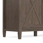 Armadio contenitore largo WyndenHall Cantina, marrone fumo