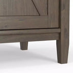 Armadio contenitore largo WyndenHall Cantina, marrone fumo
