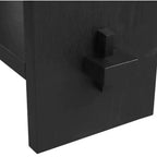 Nathan James Set di 2 Tavolini Consolle in Legno Virgo Neri