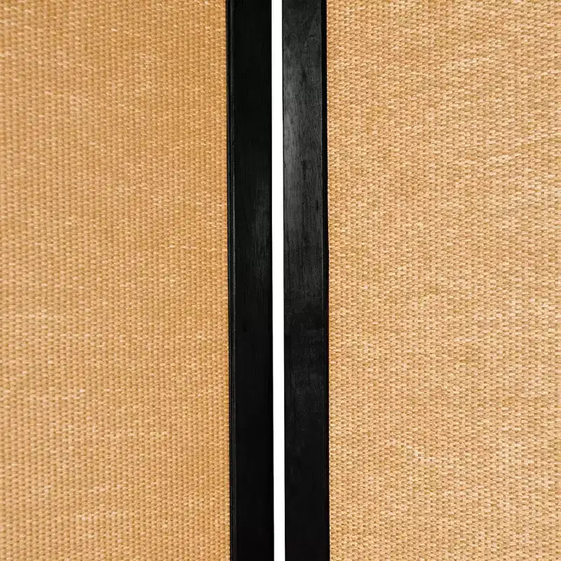 Paravento Shoji in juta, altezza 1,83 m, nero (4 pannelli) - Oriental Furniture: Separé pieghevole per la privacy