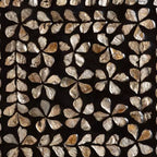 Baxton Studio Feronia Tavolino in Madonnina Nero/Bronzo Floreale: Struttura quadrata in MDF, 46 cm Altezza, 35 cm Larghezza