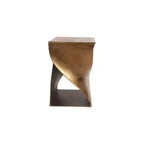 Rockdale Accent Table Brown - Alder Bay: Modern Irregular Shape, Metal Frame, No Assembly Required