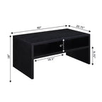 Tavolino da caffè Northfield Admiral Deluxe con ripiani nero - Breighton Home