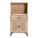 Baxton Studio Mobile da cucina Pavone in legno, marrone rovere/nero