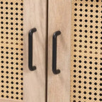Baxton Studio Mobile da cucina Pavone in legno, marrone rovere/nero