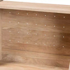 Baxton Studio Mobile da cucina Pavone in legno, marrone rovere/nero