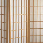 Shoji Screen a 4 Pannelli Finestra 122 cm - Naturale