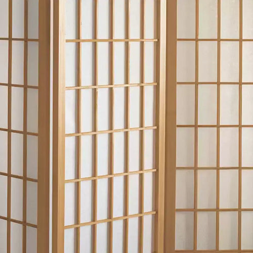 Paravent Shoji 4 panneaux (122 cm de hauteur) - Naturel