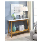 Breighton Home Oslo Consolle Oslo Bianca: Tavolino da Divano Elegante, Design Stretto per Ingressi