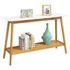 Breighton Home Oslo Consolle Oslo Bianca: Tavolino da Divano Elegante, Design Stretto per Ingressi