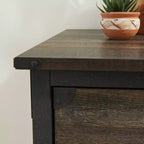Credenza con cassetti Steel River Storage Quercia Carbonio - Sauder: Design Industriale, Formato Documenti Lettera/Legale, Struttura in Metallo