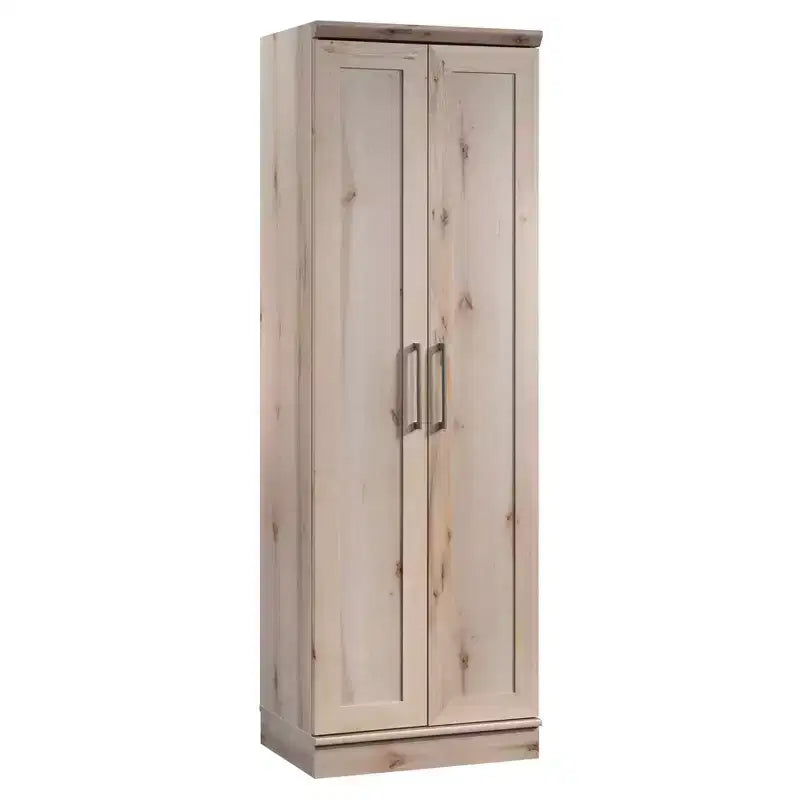 Sauder Homeplus 2 Door Storage Cabinet Pacific Maple: Laminated Utility Closet, 5 Shelves, Office Organizer