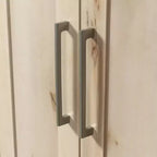 Sauder Homeplus Armadio multiuso 2 ante, finitura acero Pacifico: Armadio multiuso laminato, 5 ripiani, organizer da ufficio