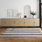 Nathan James Set di 4 Andrew Rattan Mobile Contenitore Rovere Chiaro