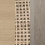 Nathan James Set di 4 Andrew Rattan Mobile Contenitore Rovere Chiaro