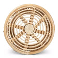 Edena Rattan End Table Natural/Brown - bali & pari: Bohemian Style, No Assembly Required