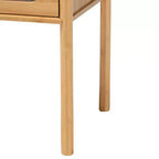 Naresh Tavolino da divano con 1 cassetto in legno di bambù, marrone naturale - Baxton Studio