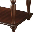 Tavolino Farrel Acme Furniture in Noce: Mobile da Soggiorno con Ripiano Contenitore, Finitura in MDF Impiallacciato