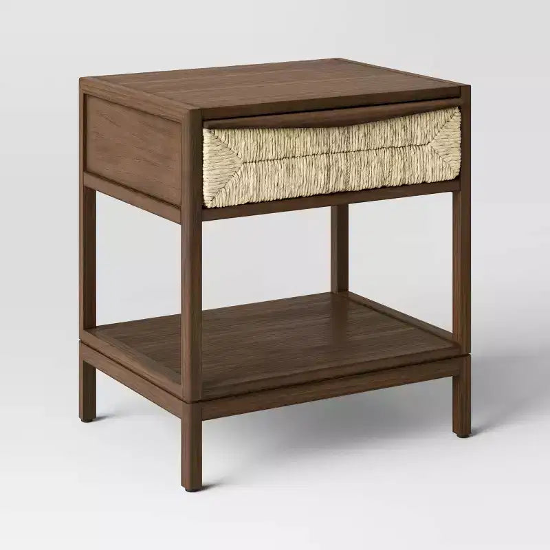 Withania Side Table - Threshold™: Wood Composite, Decorative Storage Cabinet with Drawer