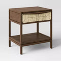 Withania Side Table - Threshold™: Wood Composite, Decorative Storage Cabinet with Drawer