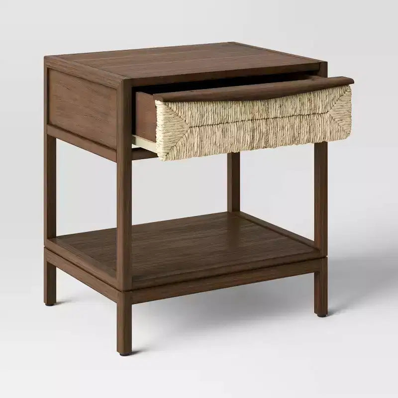 Tavolino Withania - Threshold™: composito di legno, mobiletto contenitore decorativo con cassetto