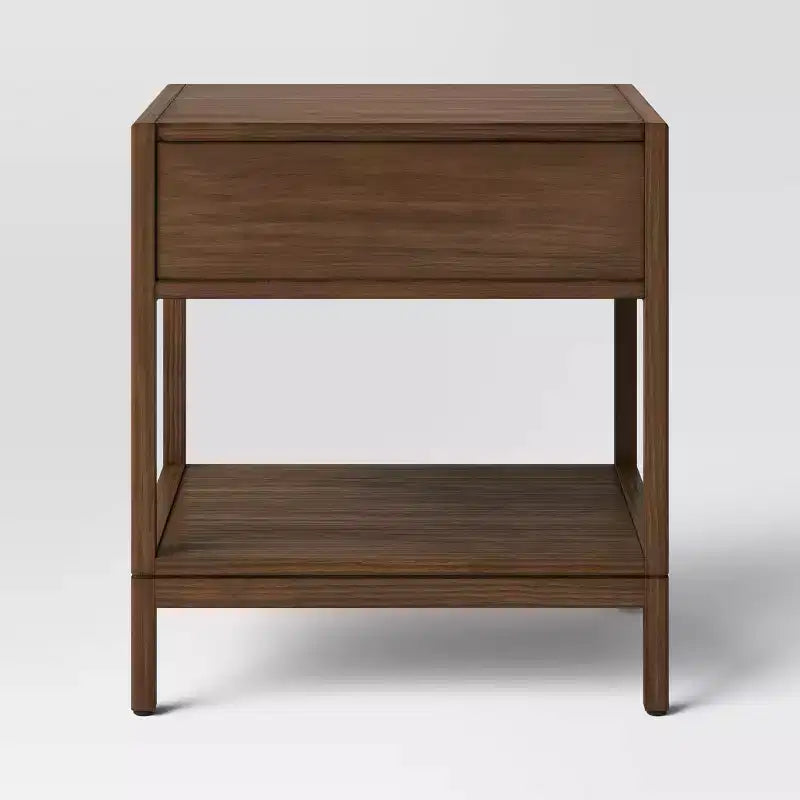 Tavolino Withania - Threshold™: composito di legno, mobiletto contenitore decorativo con cassetto