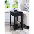 Tavolino d'appoggio Bertie da 13" con finitura nera - Acme Furniture