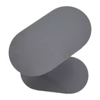 Storied Home Tavolino/Tavolo d'Appoggio Moderno a C Regolabile Grigio: Elegante Tavolino da Divano, Struttura e Piano in Acciaio