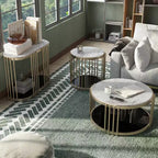 Set 3 Pezzi Salotto Solstice Glam Ottone Antico - HOMES: Inside + Out