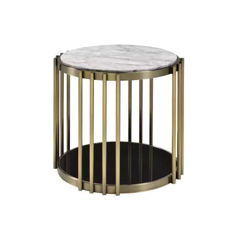 Set 3 Pezzi Salotto Solstice Glam Ottone Antico - HOMES: Inside + Out