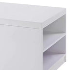 Acme Furniture Tavolino da Caffè Harta Bianco Lucido/Cromo