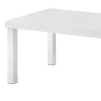 Acme Furniture Tavolino da Caffè Harta Bianco Lucido/Cromo