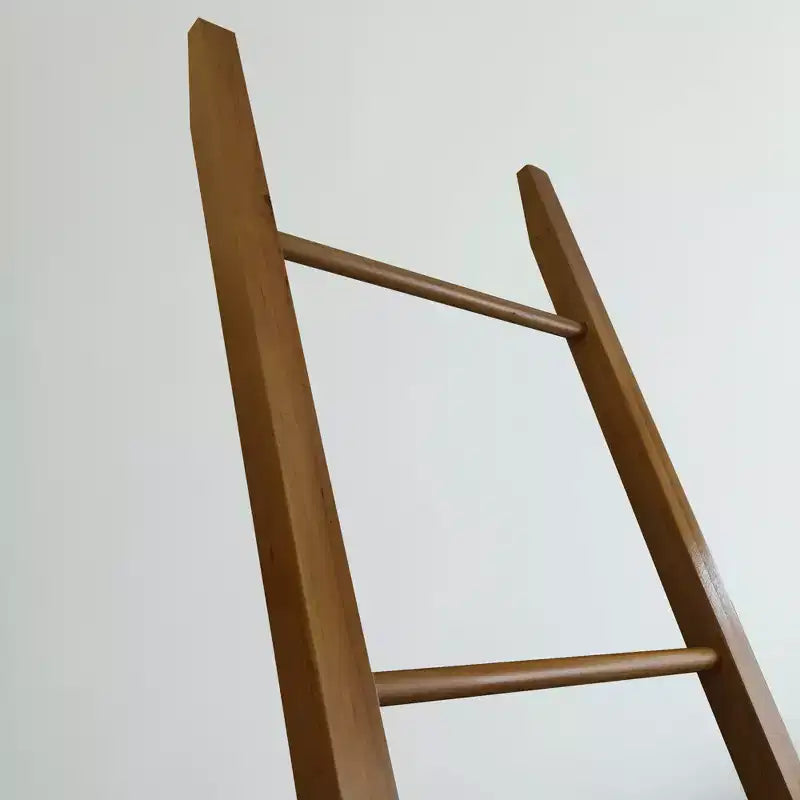 Scala Decorativa Ciliegio Naturale - Flora Home: Portasciugamani in Legno Massello, Design a 5 Pioli