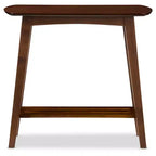 Sacramento Tavolo Console in Stile Scandinavo Moderno di Metà Secolo - Noce Scuro - Baxton Studio: Legno di Hevea con Ripiano Aperto