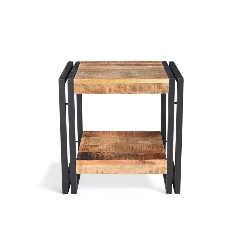 Tavolino artigianale in legno riciclato naturale - Timbergirl