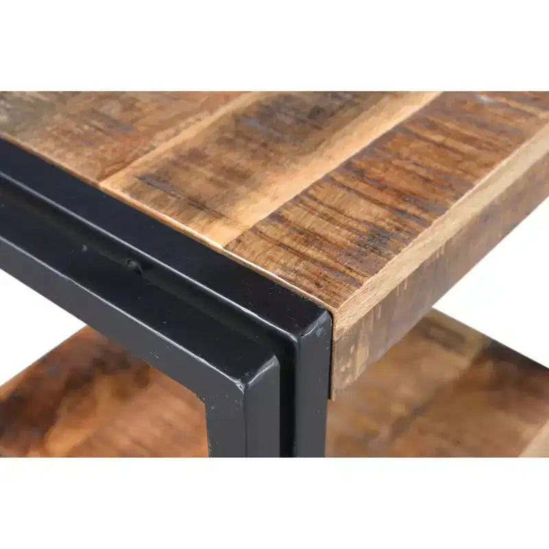 Tavolino artigianale in legno riciclato naturale - Timbergirl