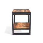Tavolino artigianale in legno riciclato naturale - Timbergirl