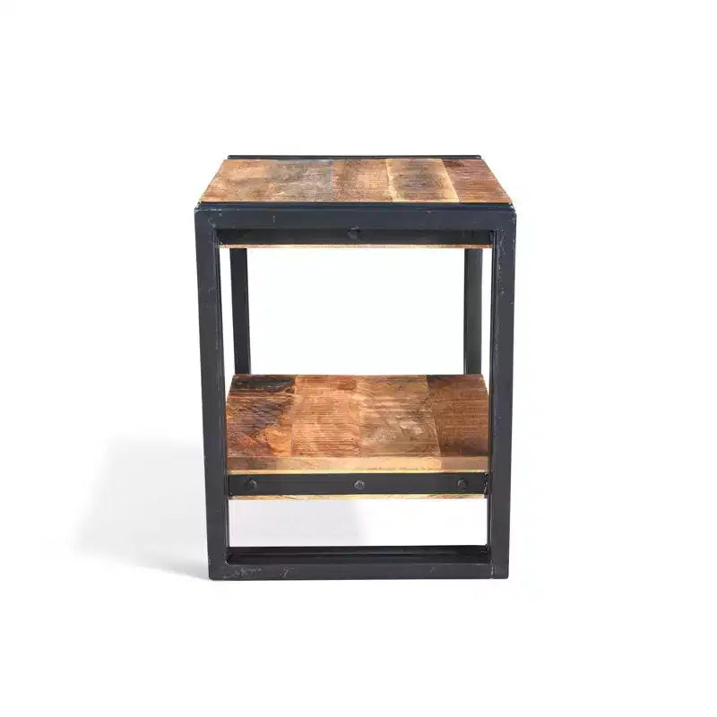 Tavolino artigianale in legno riciclato naturale - Timbergirl