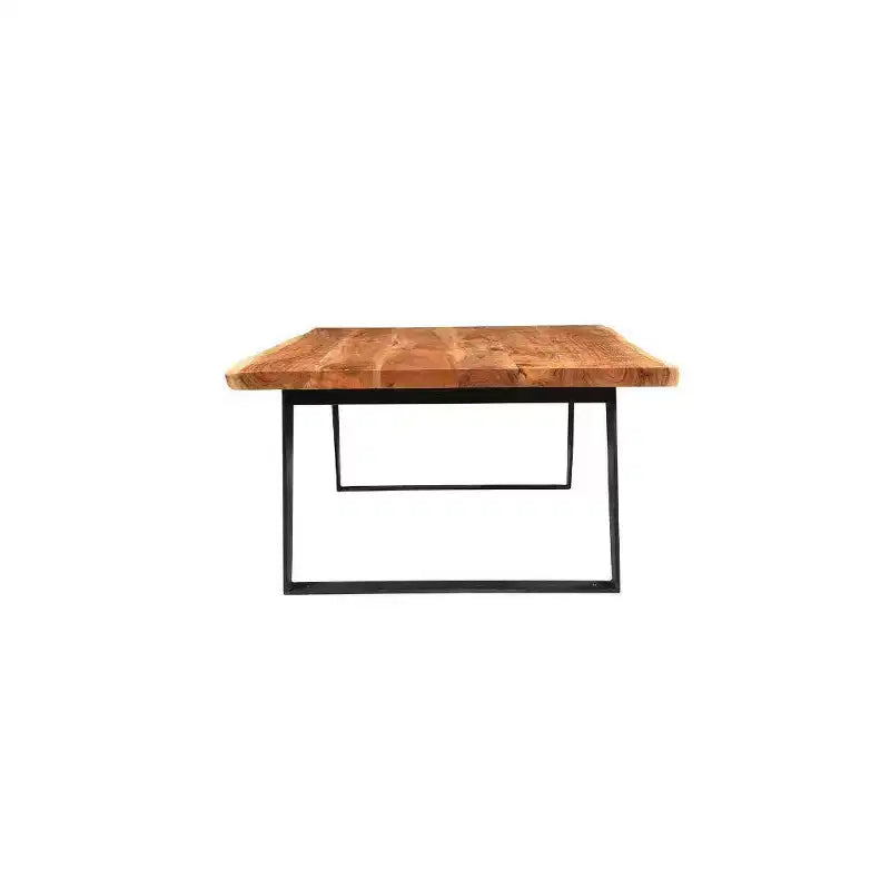 Tavolino da caffè in legno massello con bordo naturale - (16A x 45L x 31P) - Naturale - Timbergirl