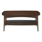 Tavolino da caffè Copenhagen in Noce - OSP Home Furnishings: Moderno di metà secolo, Contenitore, Gambe affusolate, Legno composito, Soggiorno