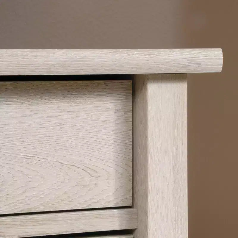 Edge Water Carrello/Supporto multiuso a 2 ante, bianco sporco leggero - Sauder: Mobiletto accentato in stile costiero con ripiano regolabile e hardware antiribaltamento